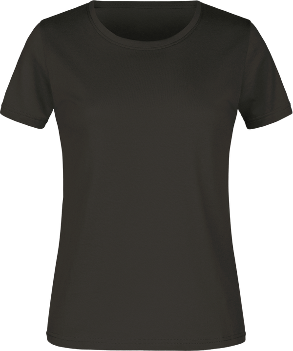 DAMES T-SHIRT BASIC ACID ANTRACIET