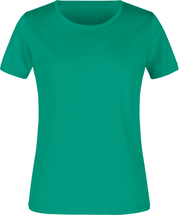 DAMES T-SHIRT BASIC EMERALD GREEN
