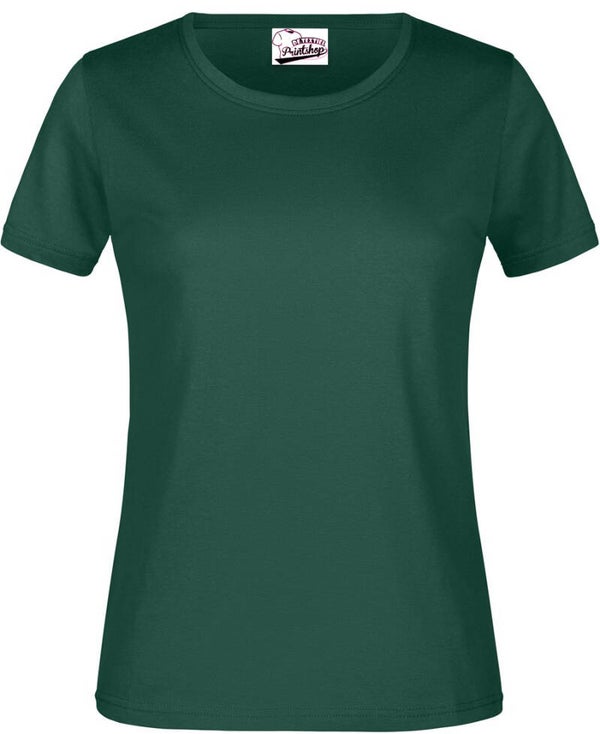 DAMES T-SHIRT BASIC GROEN