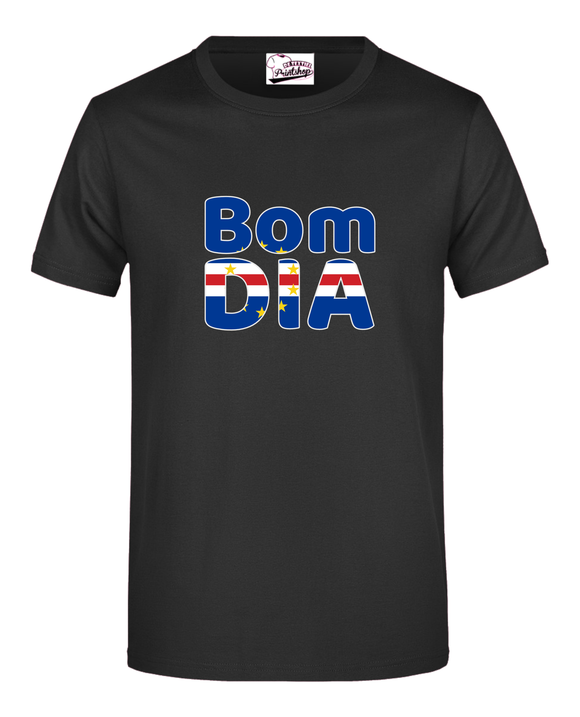 Cabo Verde -T-shirt Dia VT Kleur ZWART