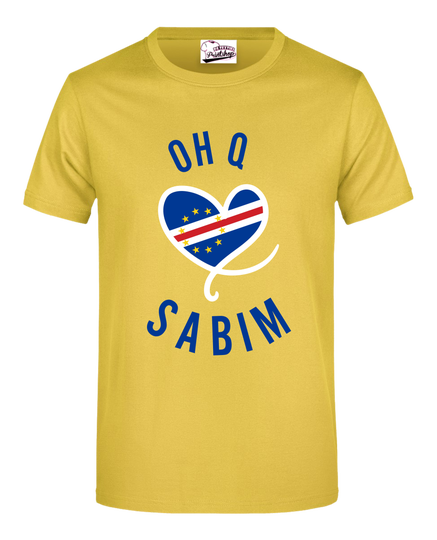 Cabo Verde -T-shirt  Sabim HM Kleur GEEL