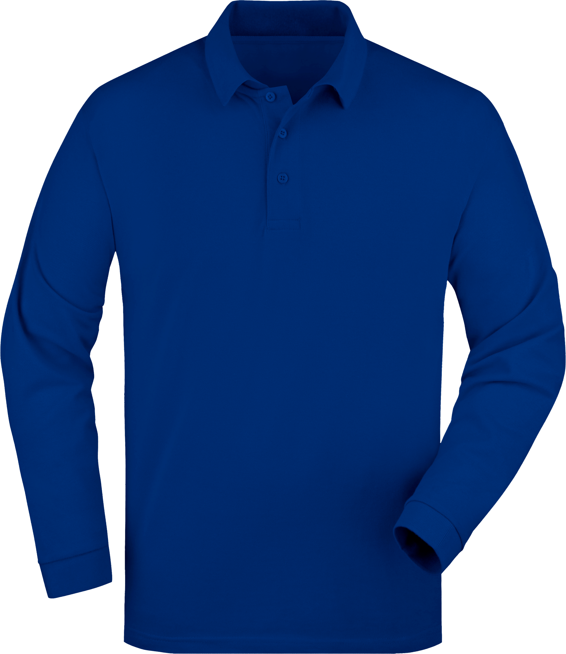 HEREN POLO ROYAL BLAUW LANGE MOUW