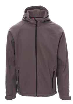 HEREN JAS MET CAPUCHON GALE STAALGRIJS