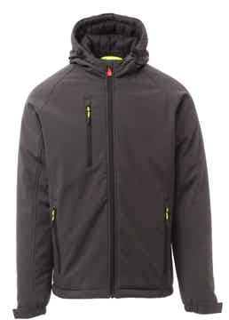 HEREN WINTERJAS MET CAPUCHON GALEPAD ANTRACIET