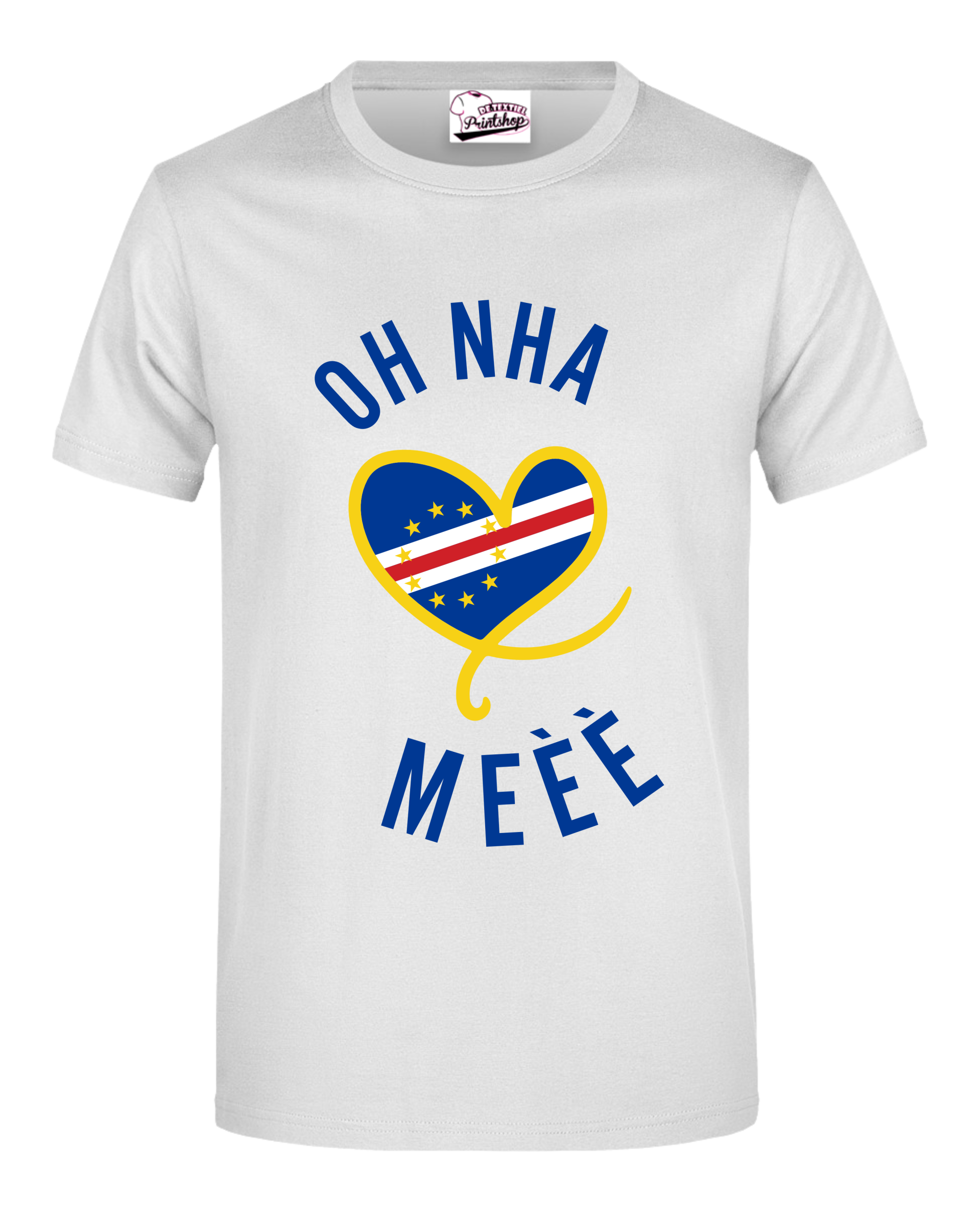 Cabo Verde -T-shirt Meèè HM Kleur WIT