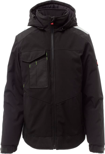 WERKJAS MET CAPUCHON PERFORMER ZWART