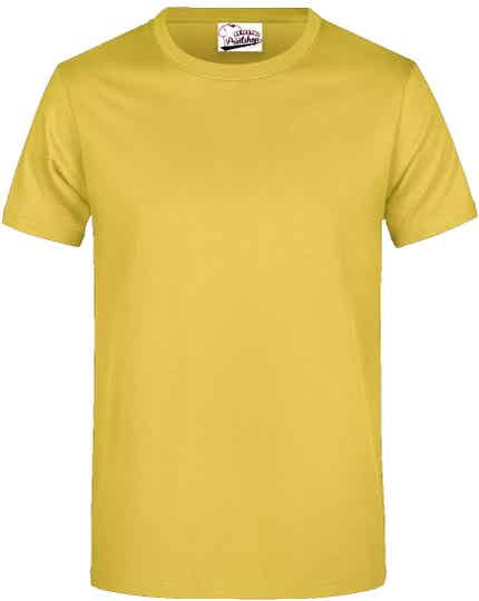 HEREN T-SHIRT BASIC GEEL