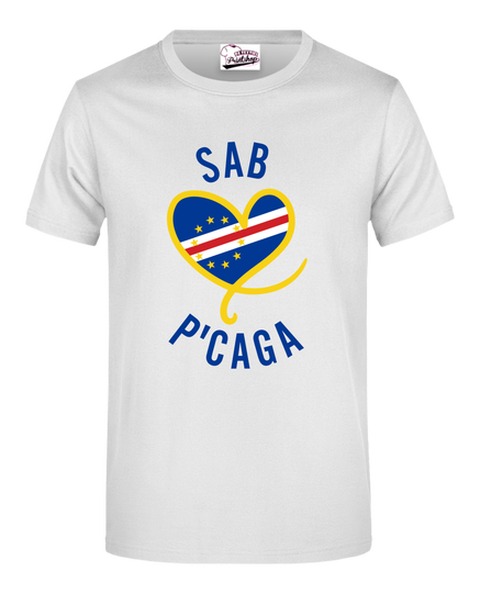 Cabo Verde -T-shirt Caga HM Kleur WIT