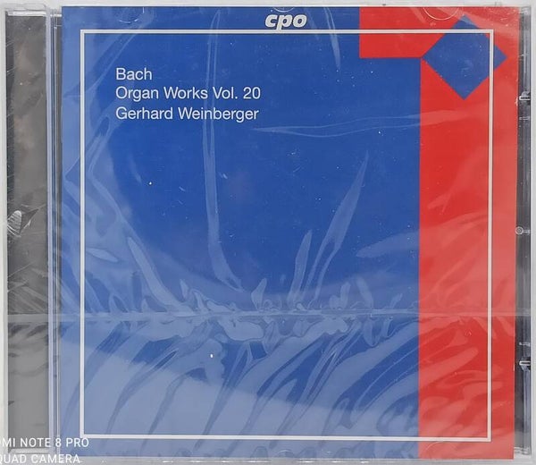GERHARD WEINBERGER - Bach : organ works vol. 20