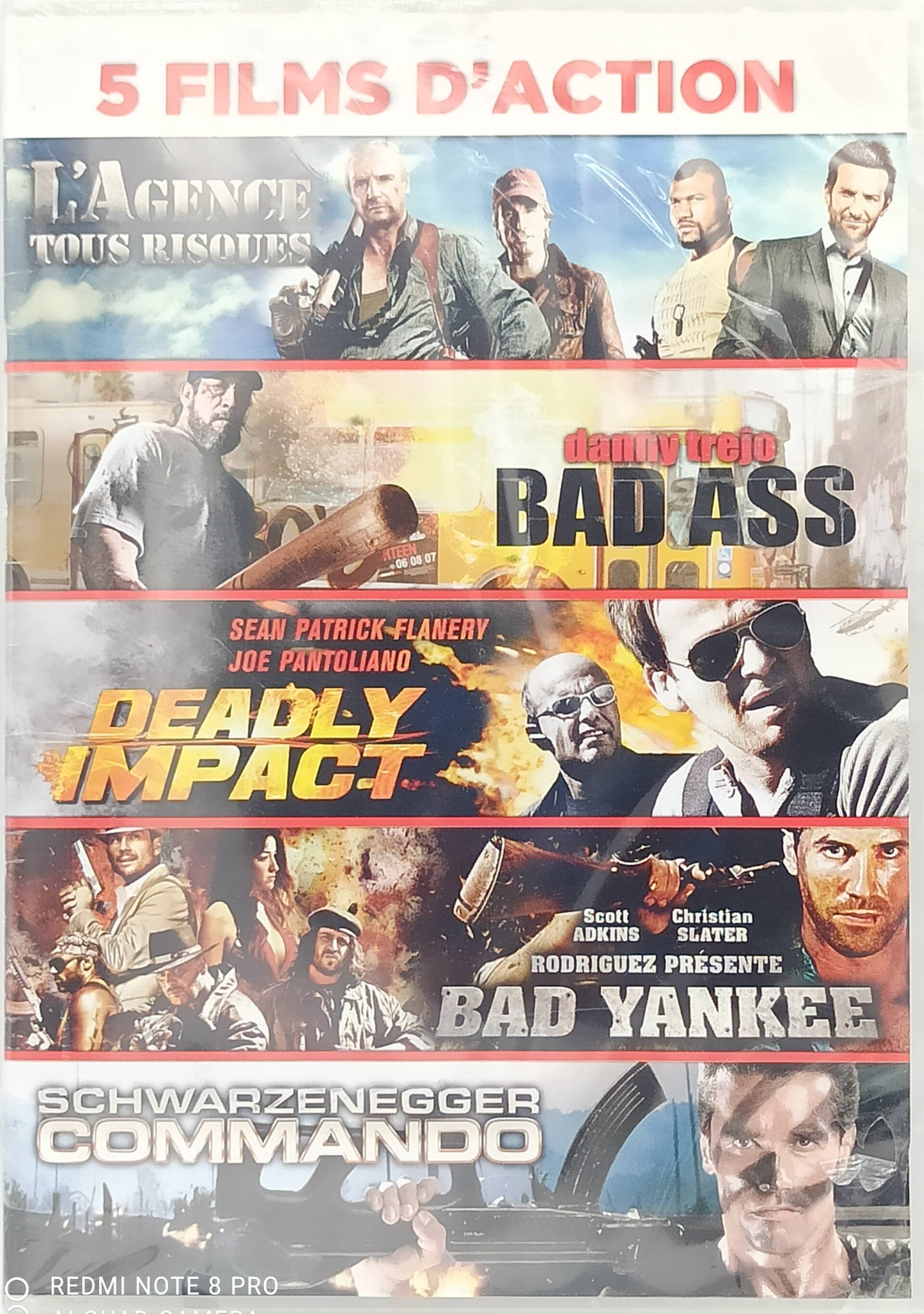 BAD ASS + COMMANDO + BAD YANKEE + L' AGENCE TOUS RISQUES + DEADLY IMPACT