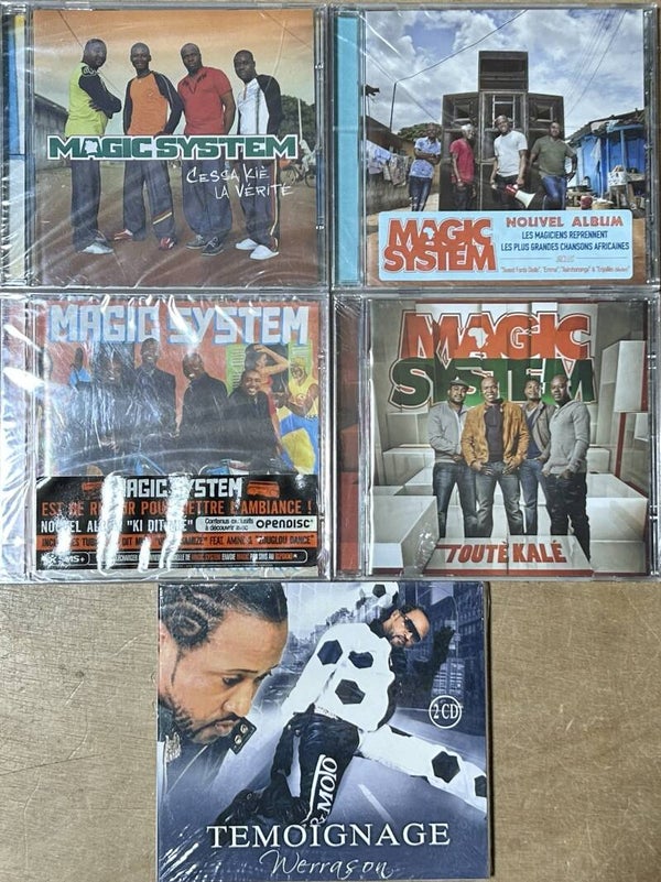 LOT 6 CD MUSIQUE AFRICAINE - MAGIC SYSTEM & TEMOIGNAGE