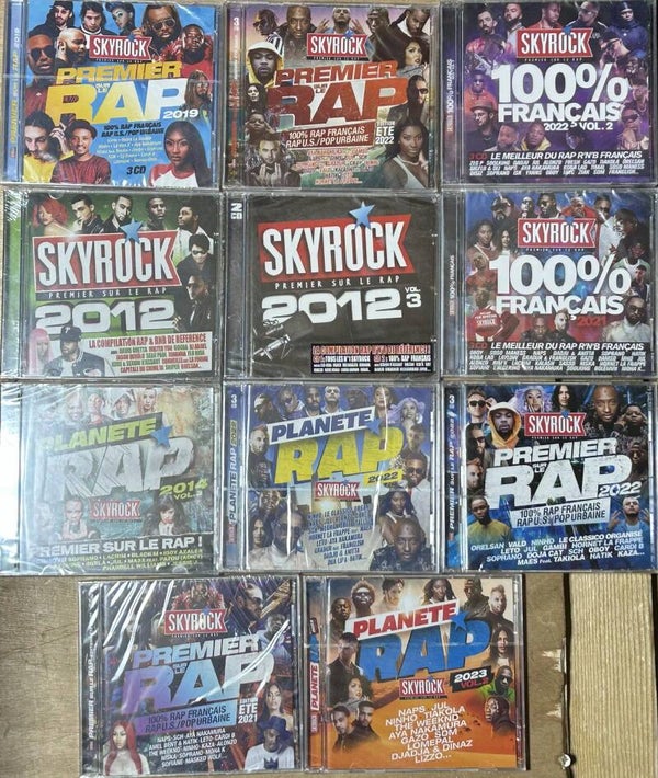 LOT 30 CD + 1 DVD SKYROCK - PLANETE RAP & PREMIER SUR LE RAP