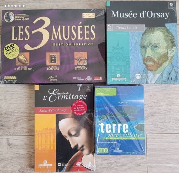 LOT DE 4 COFFRETS PC MUSEE