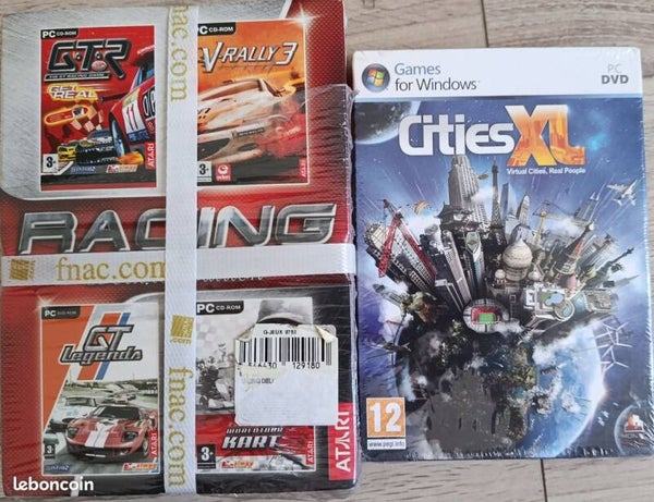 LOT DE 5 JEUX PC