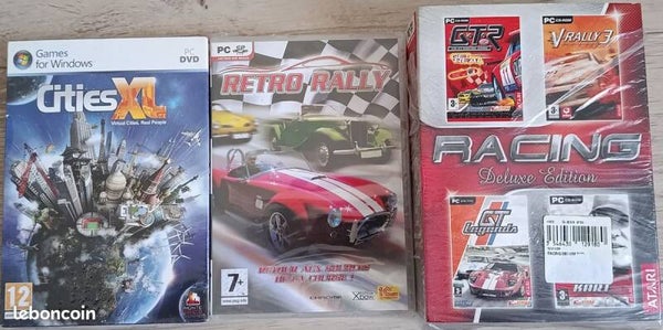 LOT DE 6 JEUX PC