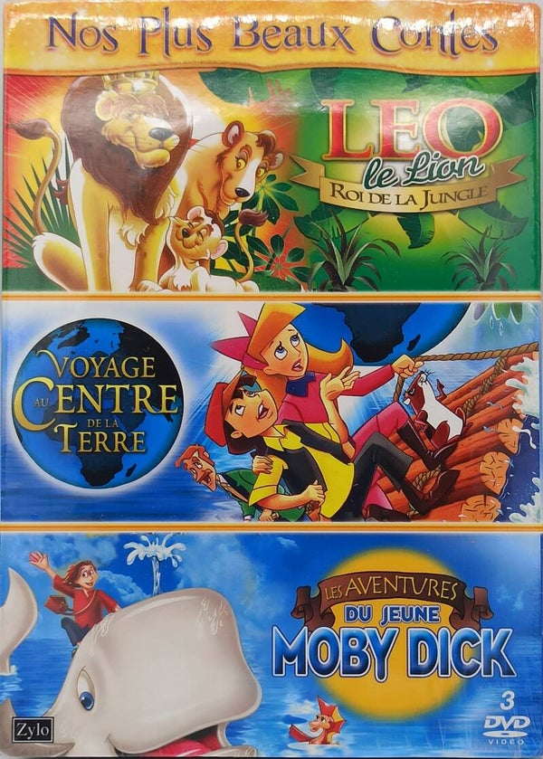 LEO LE LION + VOYAGE AU CENTRE DE LA TERRE + LES AVENTURES DU JEUNE MOBY DICK