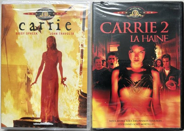 LOT 2 FILMS CARRIE 1 & 2