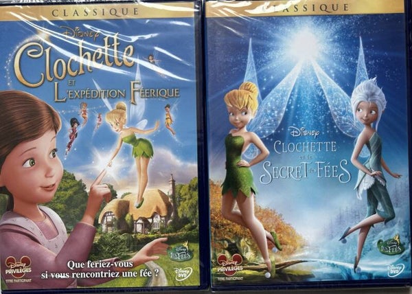 LOT 2 FILMS LA FEE CLOCHETTE - DISNEY