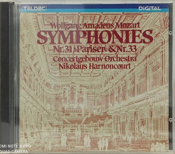 NIKOLAUS HARNONCOURT - Wolfgang Amadeus Mozart : Symphonies n°31 & 33