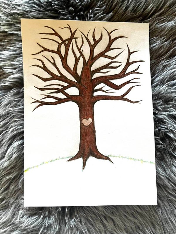 Fingerabdruck Gäste Baum
