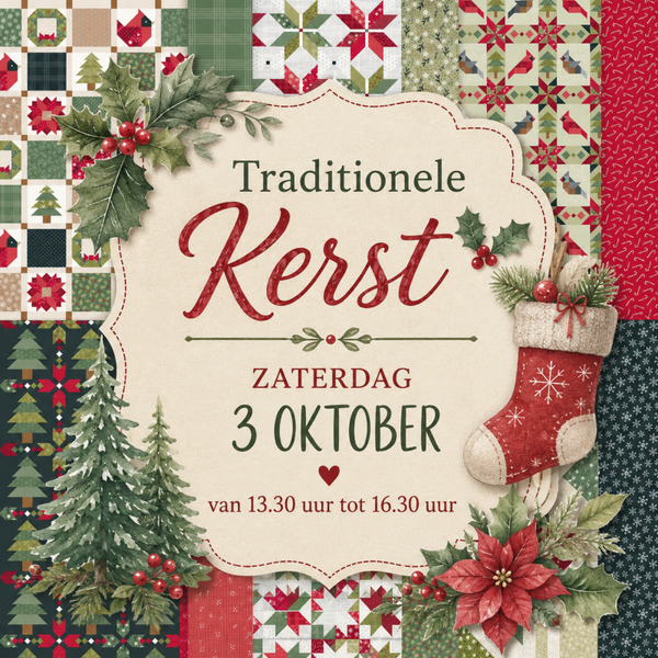 Traditionele kerst : zaterdag 3 oktober van 13.30 u tot 16.30 u