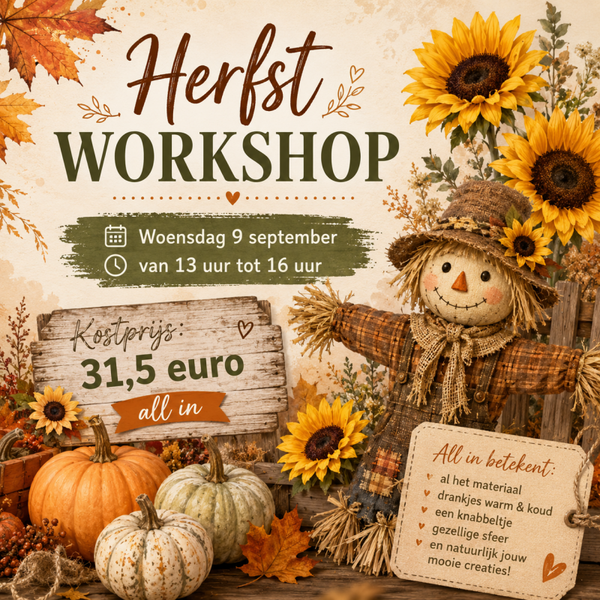 Kleurenpracht in de herfst : woensdag 9 september van 13 tot 16 uur