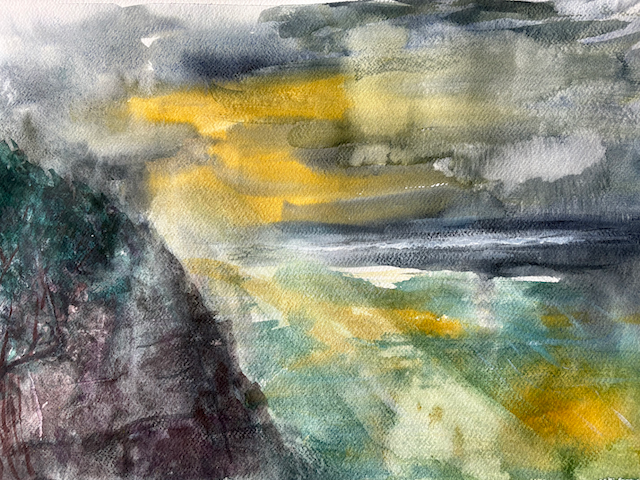 orage au soleil couchant 