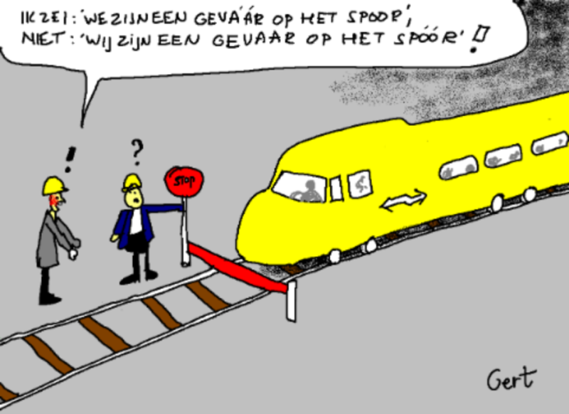 Wie spoort hier niet?