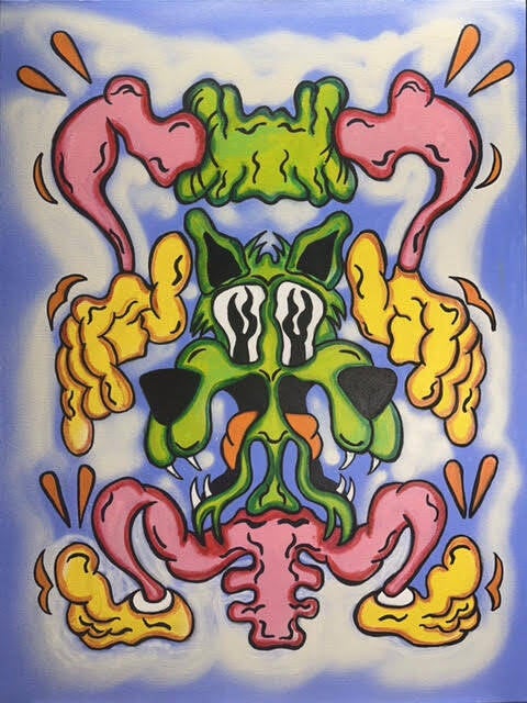 acrylic and oil on canvas, 40&quot;x30&quot;, 2025