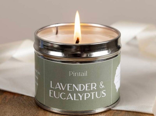Pintail Hand Poured Paint Pot Candle  Lavender & Eucalyptus