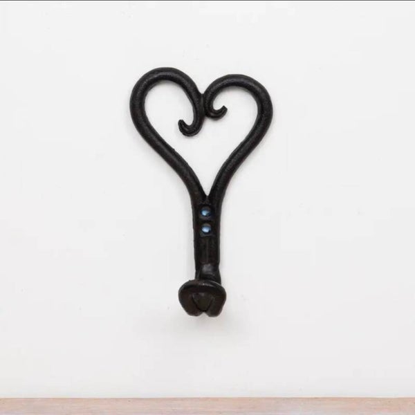 Heart hook cast iron