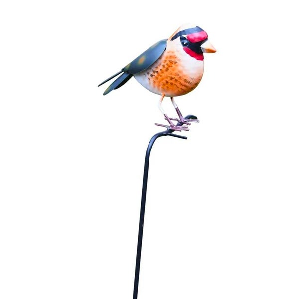 Chaffinch garden stake
