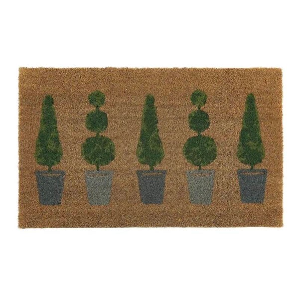 Topiary Coir Door Mat