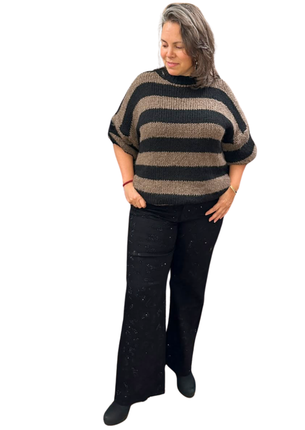 Black panter bling jeans