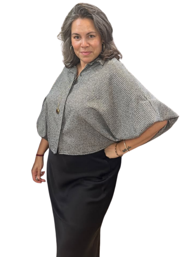 Blouse Live zwart-wit