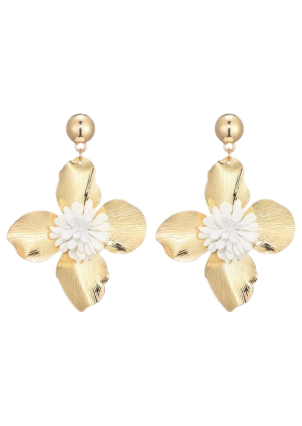 Oorbellen golden flower