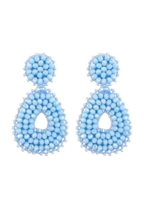 Oorbellen blue sparkle