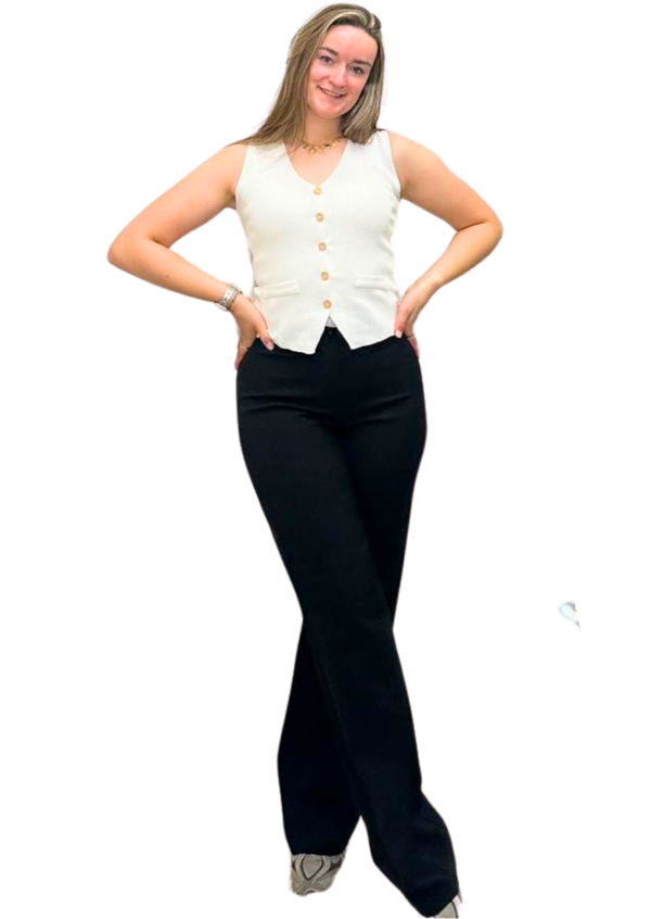 Elaine top - zwart of wit -