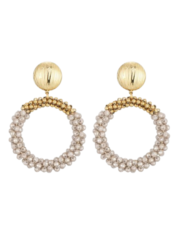 Oorbellen Meggie - Beige -