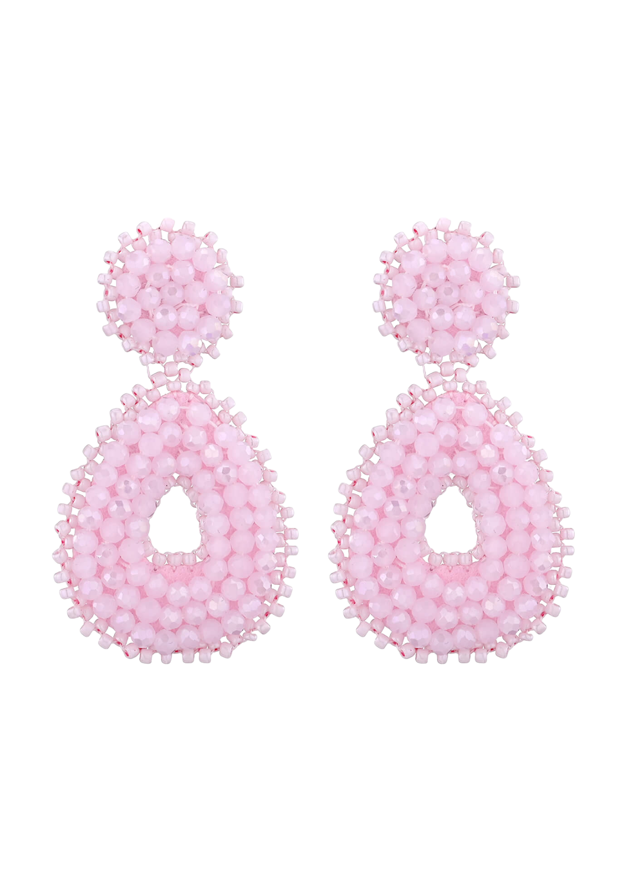 Oorbellen pink sparkle