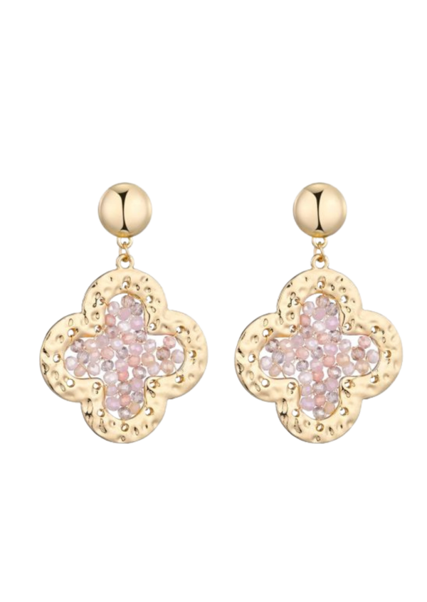 Oorbellen sparkly clover