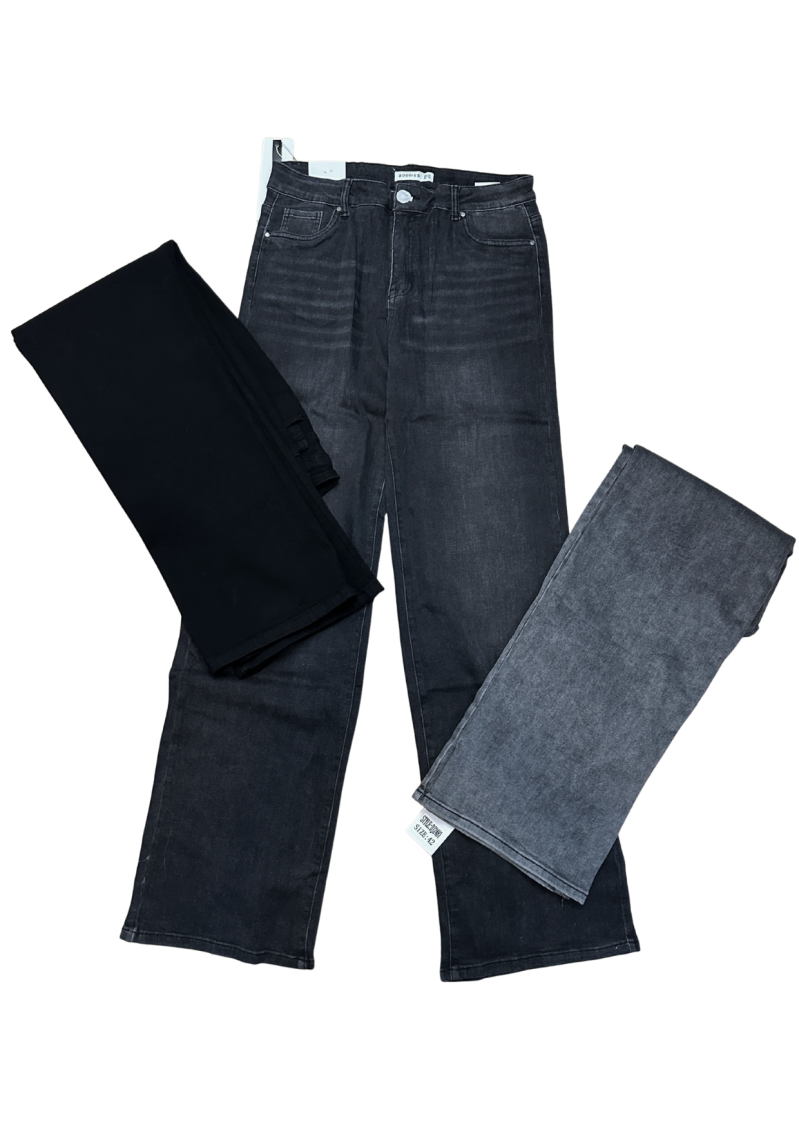 Zwarte Foly Rose jeans (FY-10803-A#)