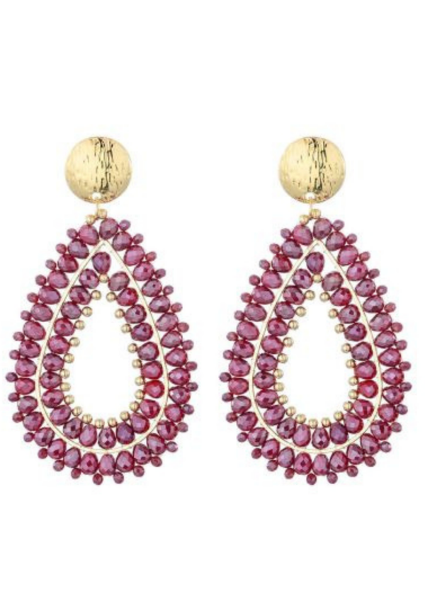 Shiny drops oorbellen - verschillende kleuren -