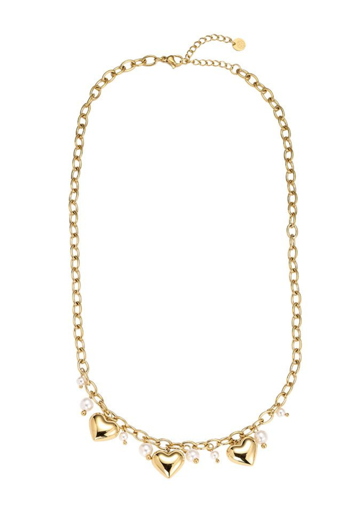 Bedelketting Bubbly Hearts - Goud of Zilver -