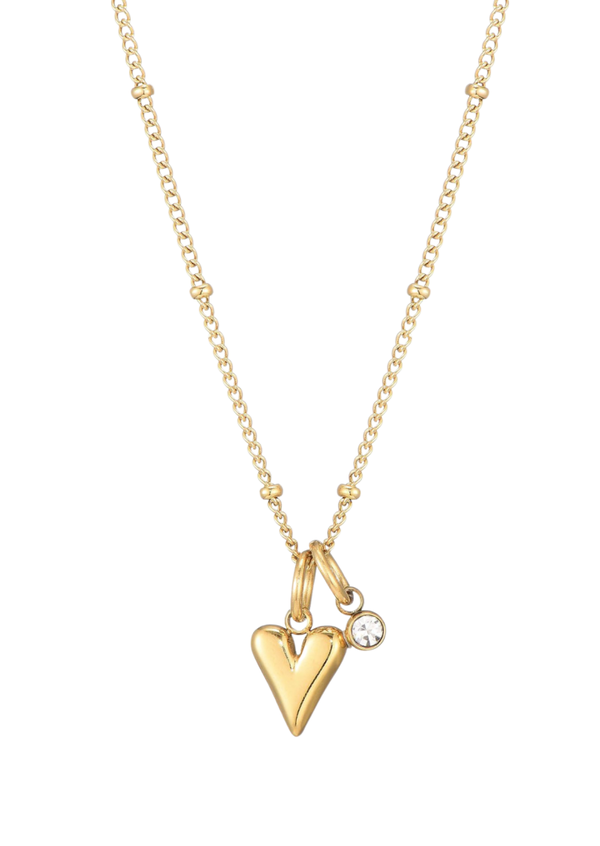 Ketting bling heart - Goud of zilver -