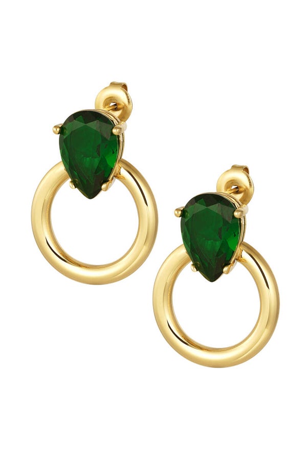 Hoops shimmer green