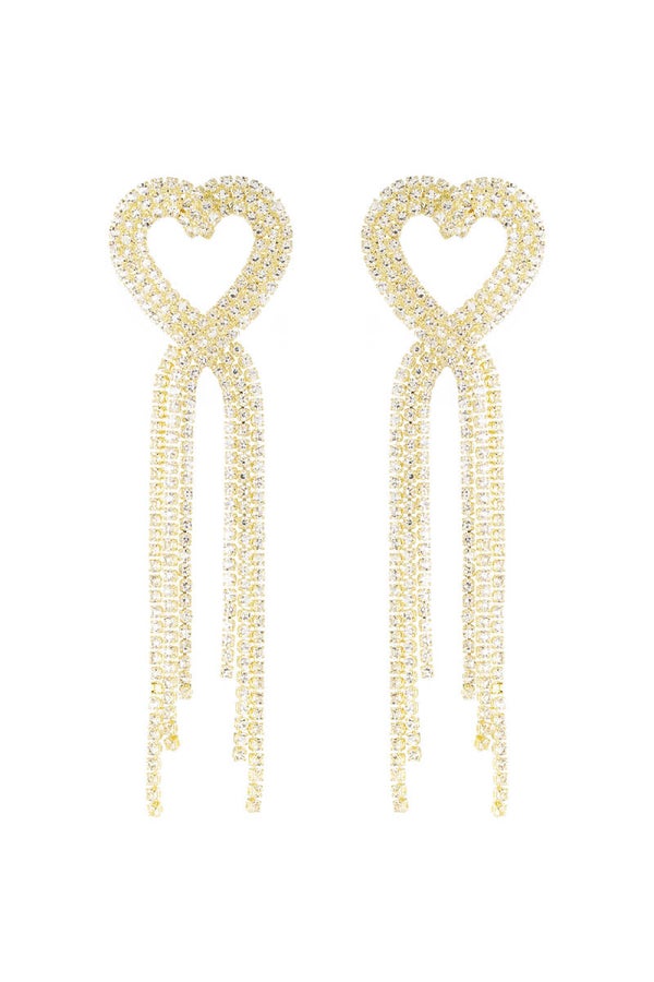 Luminous heart earrings