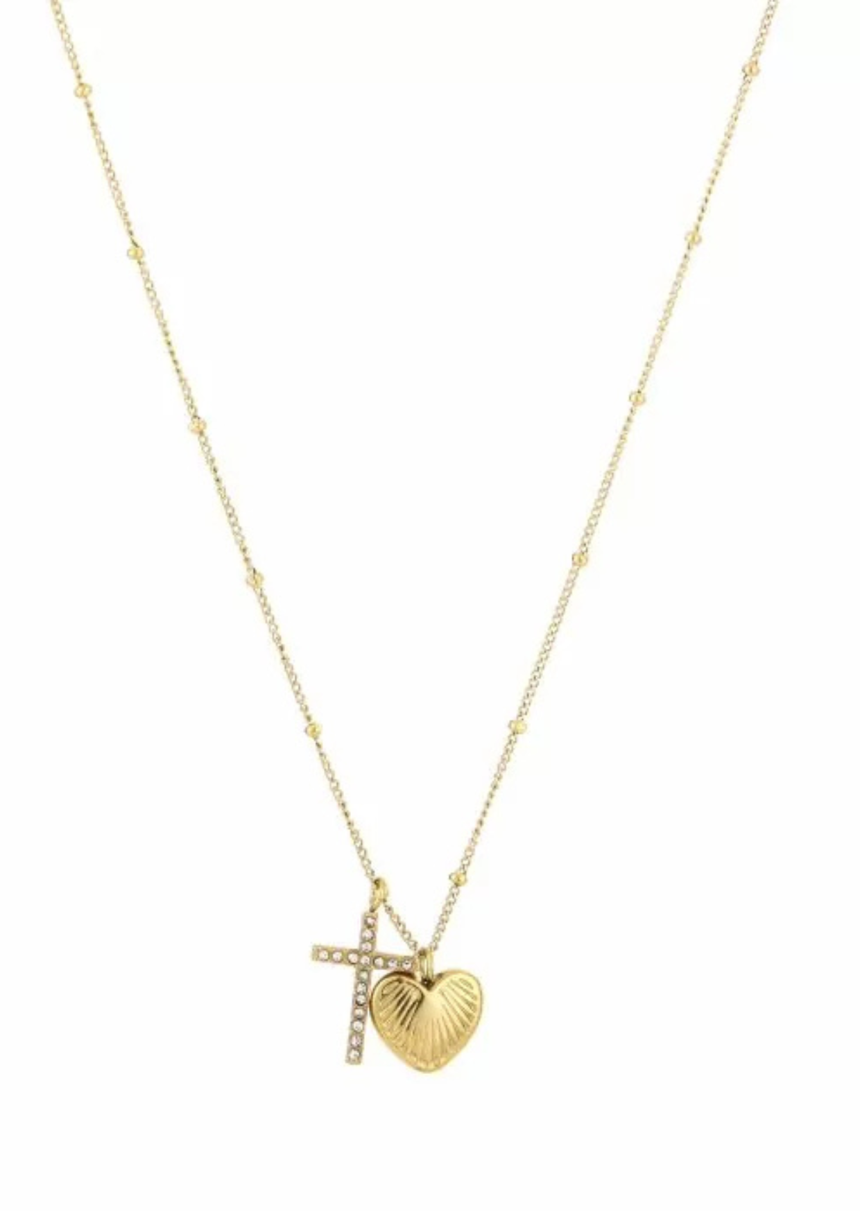 Ketting heart cross