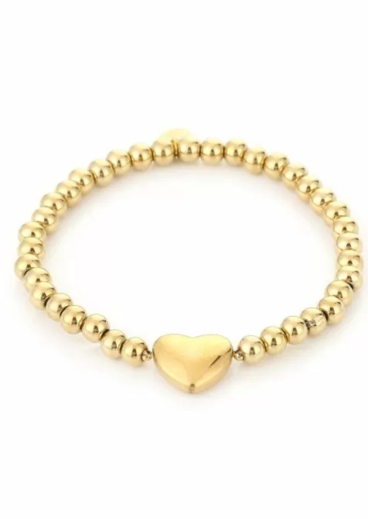 Bolletjes hart armband