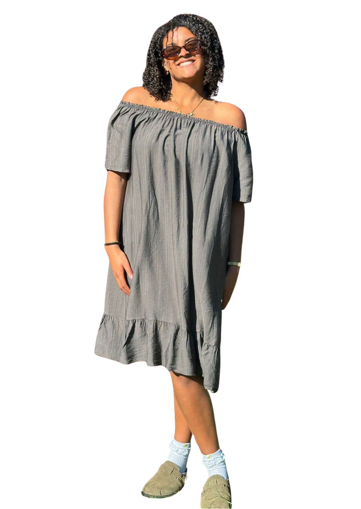 Baily off-shoulder dress - meerdere kleuren-